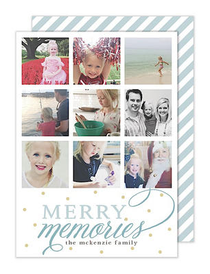 Merry Memories Flat Holiday Photo Cards